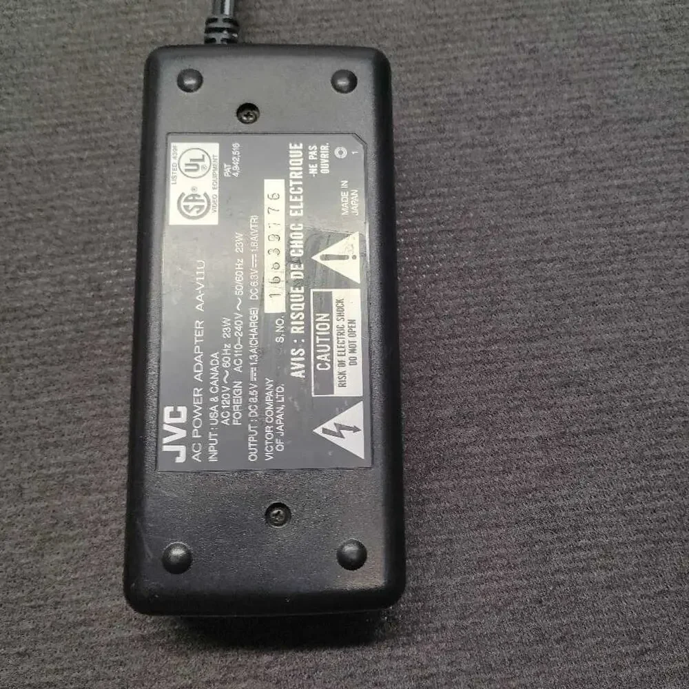 JVC AA-V11U AC Power Adapter Charger Tested Works No DC Adapter